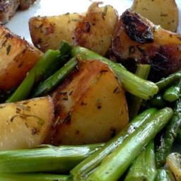 Oven Roasted Red Potatoes and Asparagus Recipe