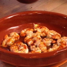 Oven Roasted Shrimp with Toasted Garlic and Red Chile Oil