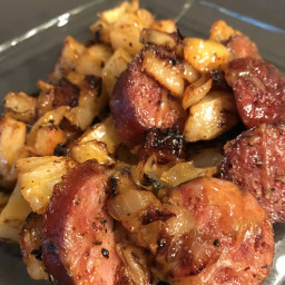 Oven-Roasted Smoked Sausage and Potatoes