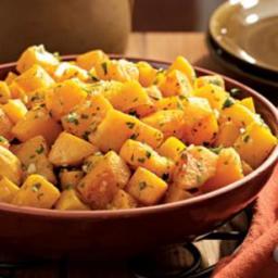 Oven-Roasted Squash with Garlic and Parsley