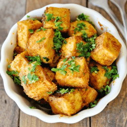 Oven-Roasted Tofu with Spanish Paprika and Parsley