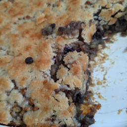Overnight Baked Blueberry Muffin Oatmeal