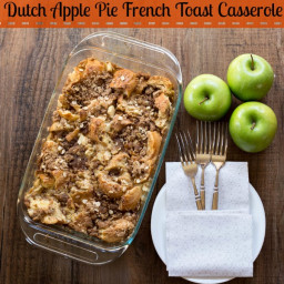 {Overnight} Dutch Apple Pie French Toast Casserole