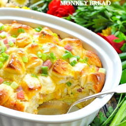 {Overnight} Ham, Egg and Cheese Monkey Bread