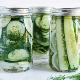 Overnight Refrigerator Dill Pickles Recipe
