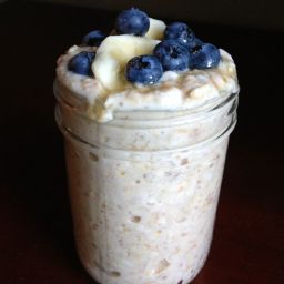 Overnight Refrigerator Oats with Fruit and Honey + Mitten Moms Conference R