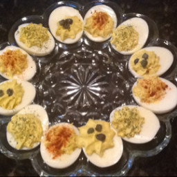 Overstuffed deviled eggs
