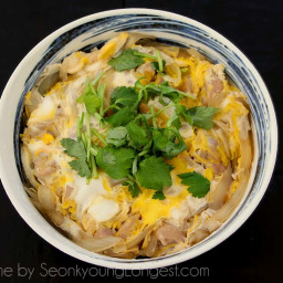 Oyakodon (Japanese Chicken and Egg Rice Bowl) Recipe and Video