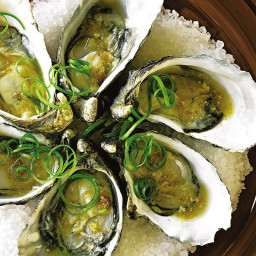 Oysters with lemongrass dressing