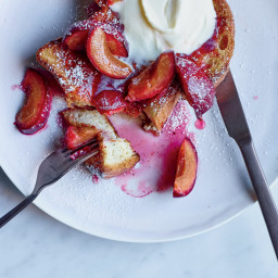 Pain Perdu with Roasted Plums