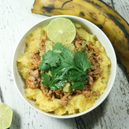 Paleo and Whole30 Turkey Taco Bowls with Mashed Plantains