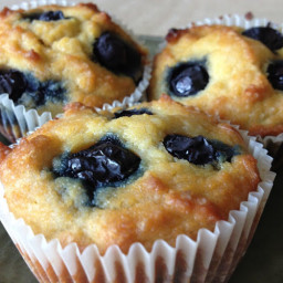 Paleo Blueberry Lemon Muffins