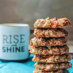 Paleo Carrot Cake Breakfast Cookies [ with protein ]