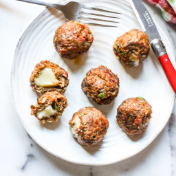 Paleo Cheese-Stuffed Meatballs