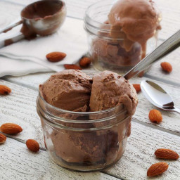 Paleo Chocolate & “Peanut Butter” Ice Cream Recipe