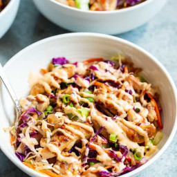 Paleo Egg Roll in a Bowl with Chicken {Whole30, Keto}