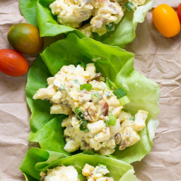Paleo Egg Salad with Bacon and Scallions {Whole30, Low Carb}