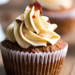 Paleo Maple Bacon Cupcakes with Bacon Fat Buttercream