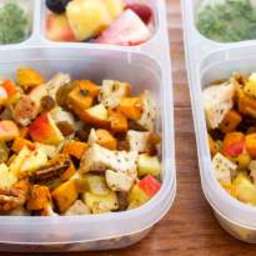 Paleo Meal Prep: Chicken, Sweet Potato, and Apple Bowls