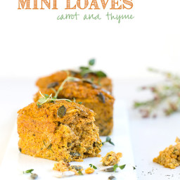 Paleo Multi-Purpose Mini Loaves with Carrot and Thyme