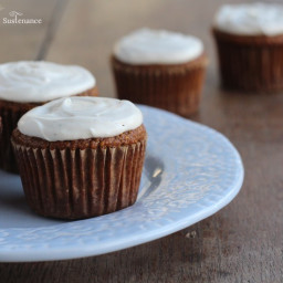 Paleo Pumpkin Cupcakes with Maple Frosting