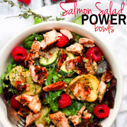 Paleo Salmon Salad Power Bowls