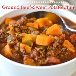 Paleo Slow-Cooker Ground Beef-Sweet Potato Chili