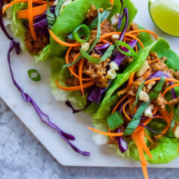 Paleo Thai Chicken Lettuce Wraps — Foodborne Wellness