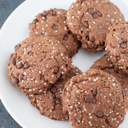 Paleo Vegan Double Chocolate Protein Cookies