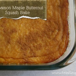 Paleo Cinnamon Maple Butternut Squash Bake