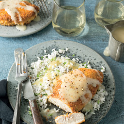 Pam Lolley’s Crispy Chicken with Rice and Pan Gravy Recipe