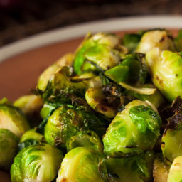 Pan-Browned Brussels Sprouts
