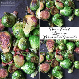 Pan-Fried Bacon Brussels Sprouts