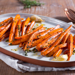 Pan-fried carrots