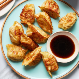 Pan-Fried Chicken and Cabbage Dumplings