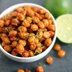 Pan-Fried Crispy Chickpeas with Lime