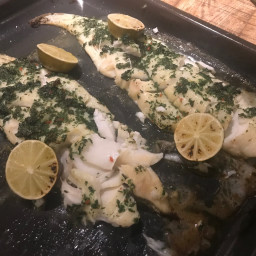 Pan-fried fillet of cod with parsley, capers and brown butter