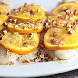 Pan Fried Fish with Oranges and Pecans