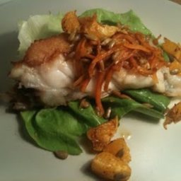 Pan fried Turbot with cinnamon carrots