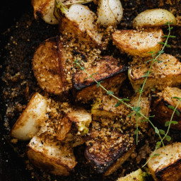 Pan-Fried Turnips with Thyme