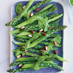 Pan-Roasted Asparagus in Asparagus Sauce