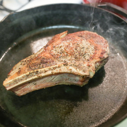 Pan Roasted Bone-In Rib Steak