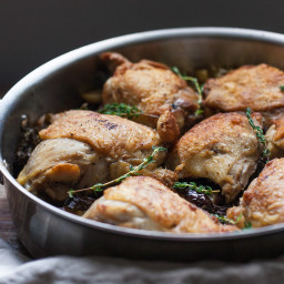 Pan-Roasted Chicken with Figs and Olives