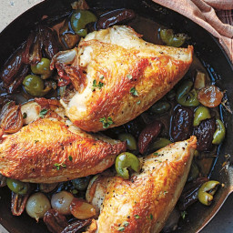 Pan-Roasted Chicken with Shallots and Dates