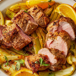 Pan-Roasted Pork Tenderloin and Fennel with Coriander and Orange