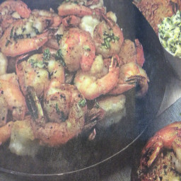 Pan-roasted shrimp with mint-Chile butter
