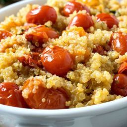 Pan Roasted Tomatoes with Quinoa