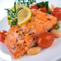 Pan Roasted Wild Salmon with Olives (Dairy Free) Recipe