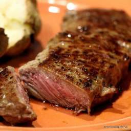 Pan Seared Oven Roasted Strip Steak