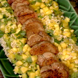 Pan-Seared Pork with Pineapple-Kiwi Salsa